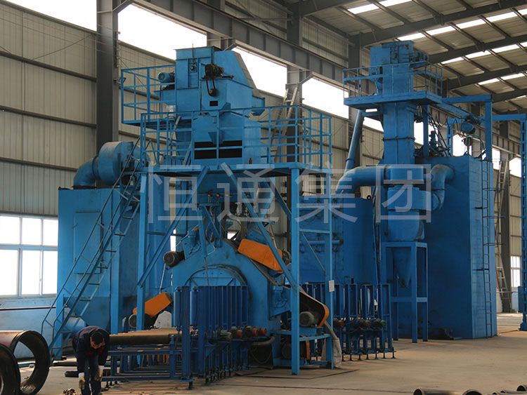 Horizontal Sandblasting Machine