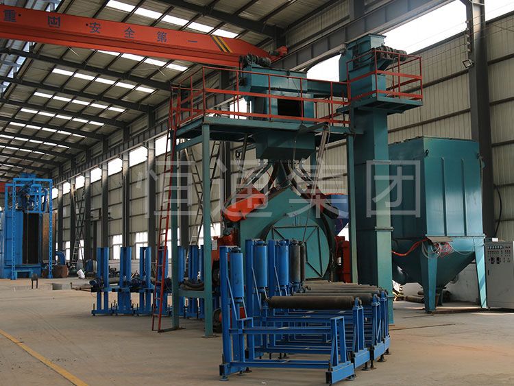Horizontal Sandblasting Machine
