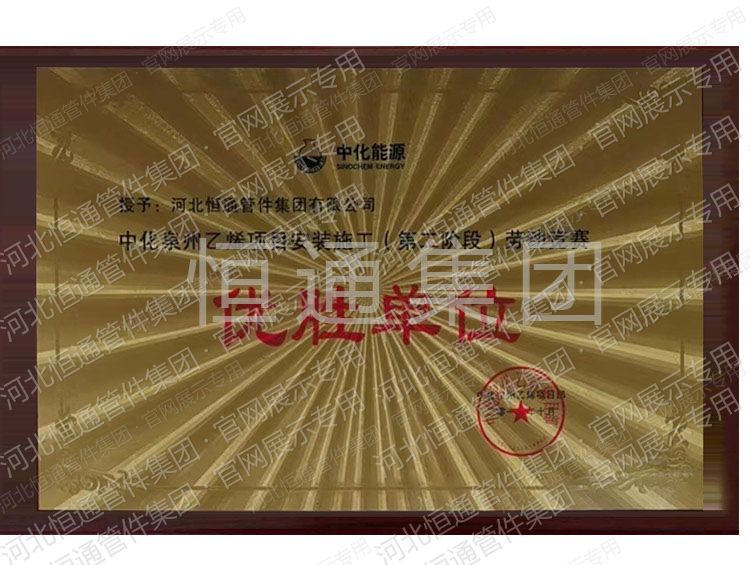 Outstanding Unit — Sinochem Quanzhou Ethylene Project