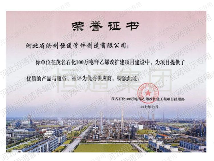 Outstanding Supplier — Maoming Petrochemical (2007)