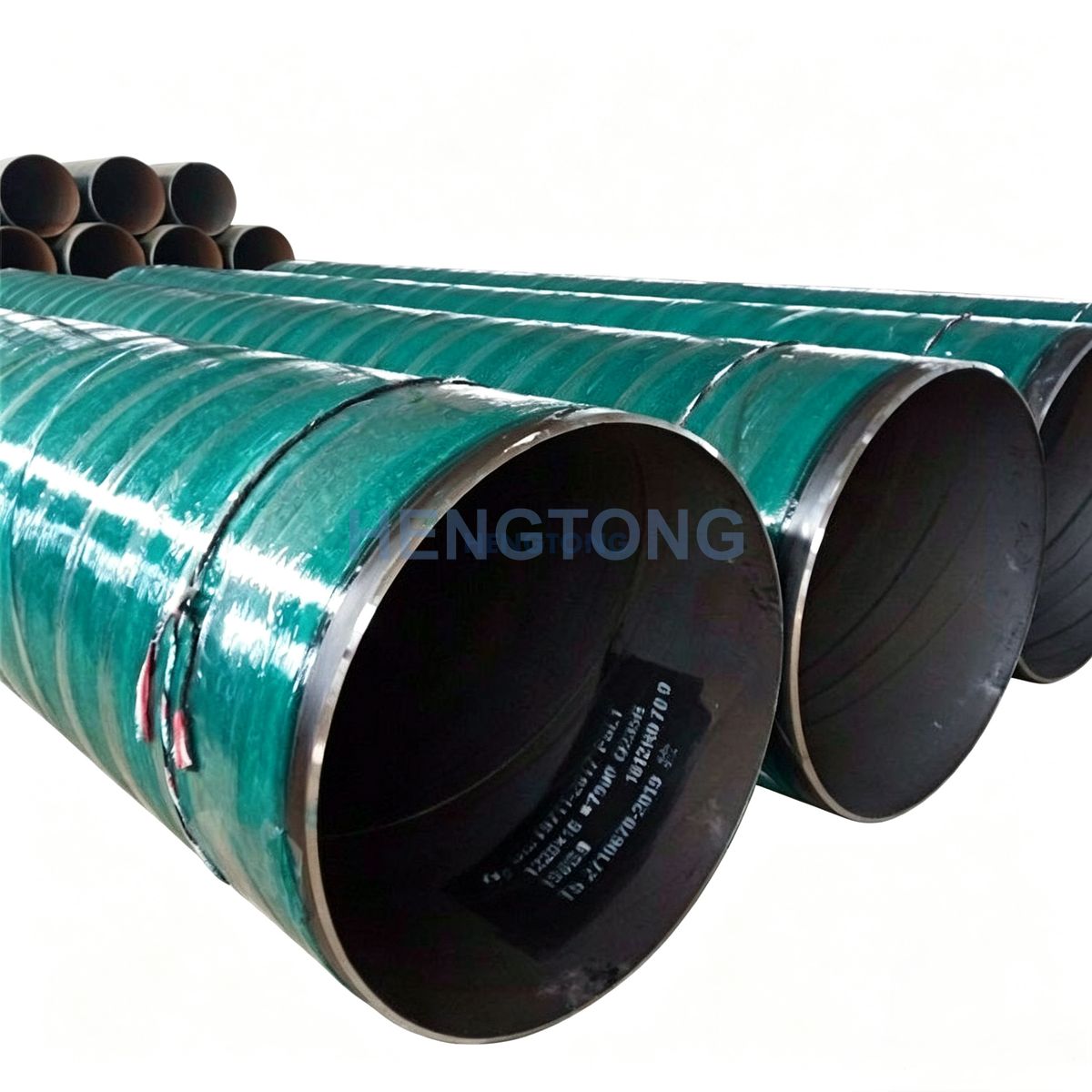 Light-cured anti-corrosion steel pipe