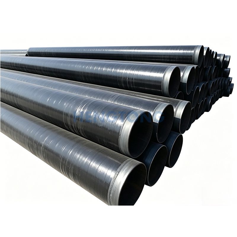 Polyethylene-coated anti-corrosion steel pipe