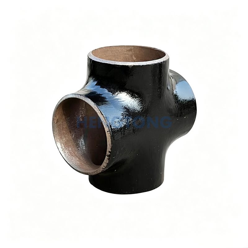 Equal-diameter four-way fitting