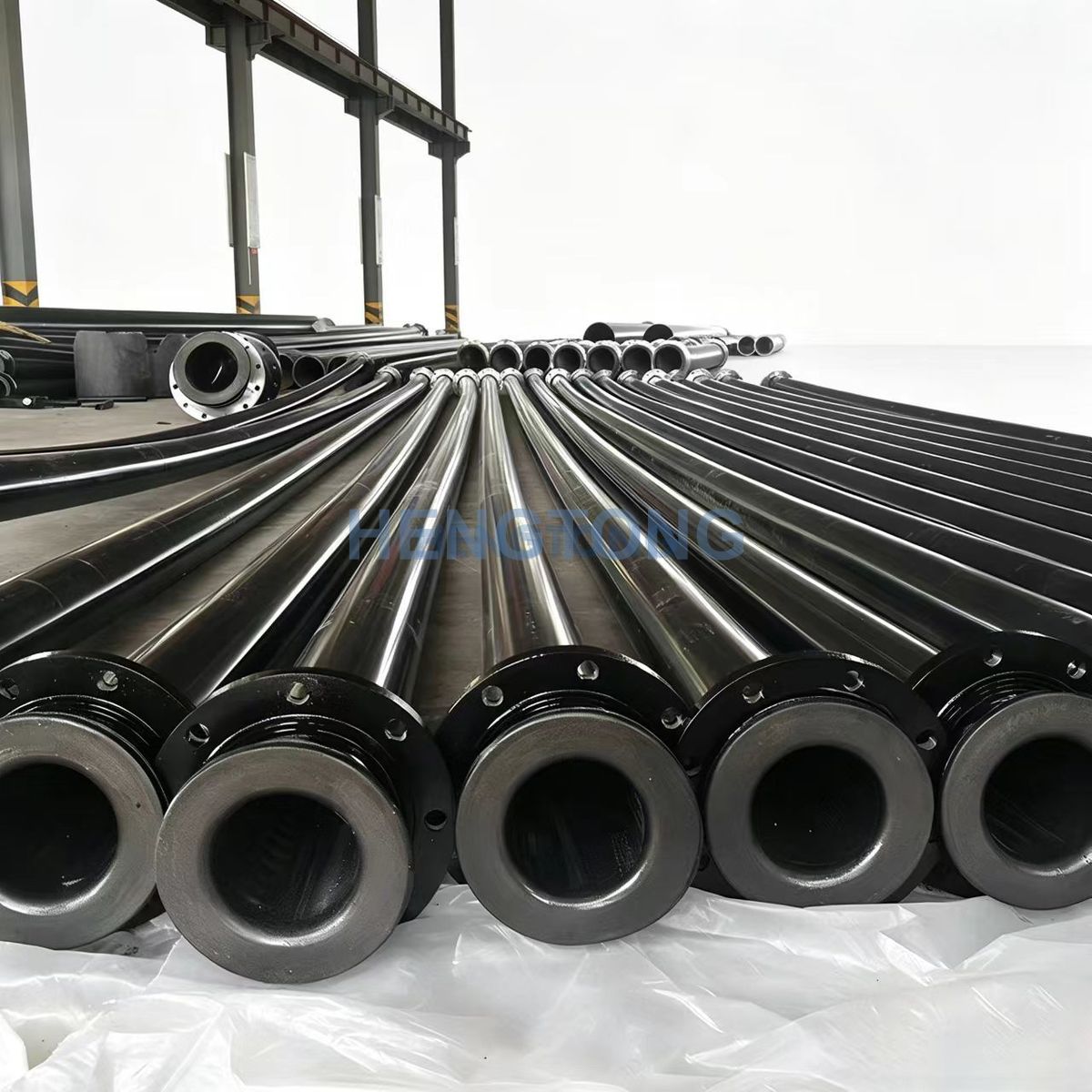 Ultra-high-molecular-weight polyethylene pipe