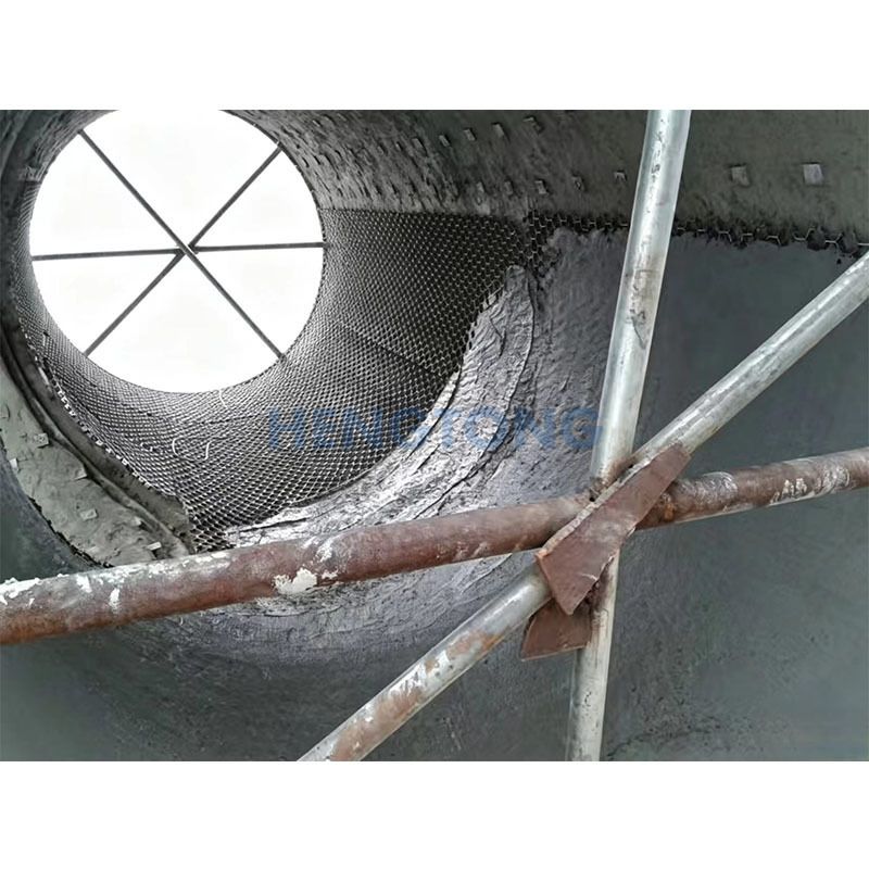 Wear-resistant straight pipe with steel mill turtle‑shell mesh