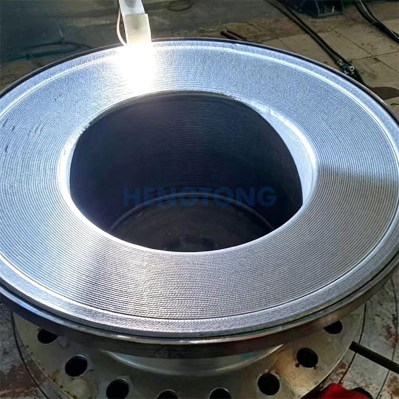 Nickel-based alloy overlay-welded flange
